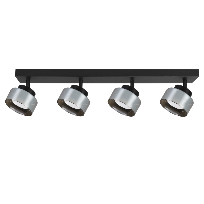 Brilagi - Spot LED RGB+CCT dimmable AURA LUX 4×GX53/14W/230V 2700–6500K Wi‑Fi Tuya noir/fumé