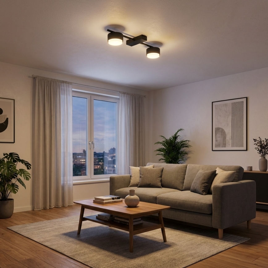 Brilagi - Spot LED RGB+CCT dimmable MONO 2xGX53/14W/230V 2700-6500K Wi-Fi Tuya noir