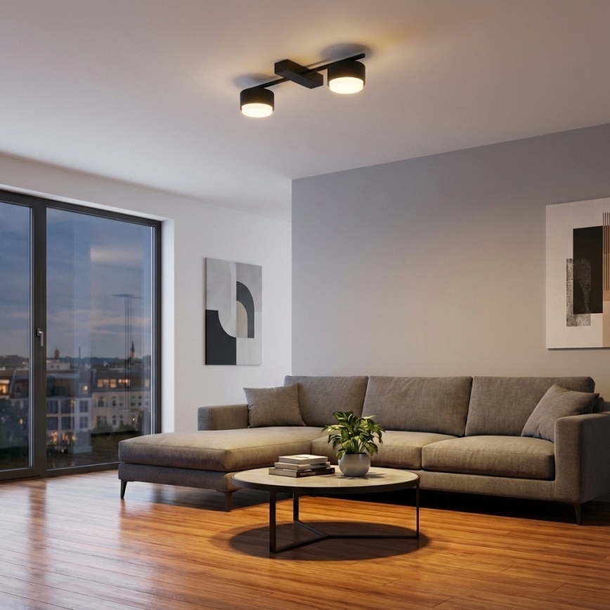 Brilagi - Spot LED RGB+CCT dimmable MONO 2xGX53/14W/230V 2700-6500K Wi-Fi Tuya noir