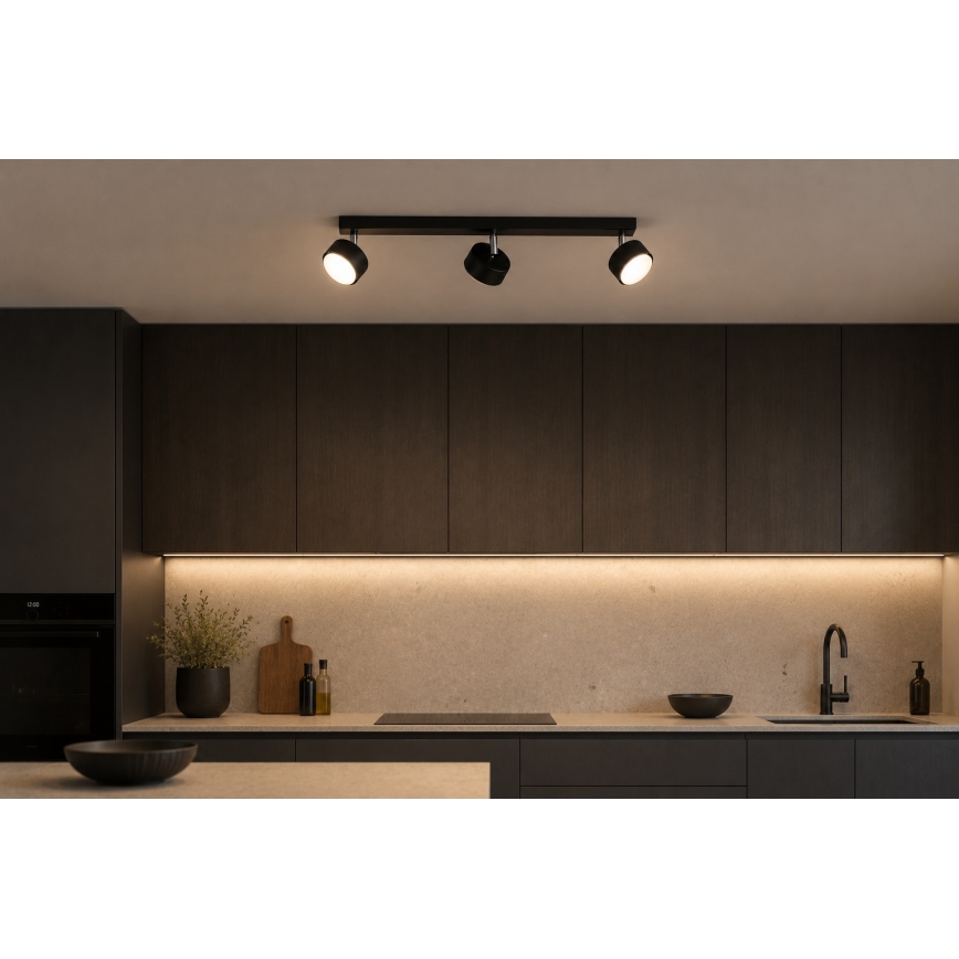 Brilagi - Spot LED RGB+CCT dimmable MONO 3xGX53/14W/230V 2700-6500K Wi-Fi Tuya noir