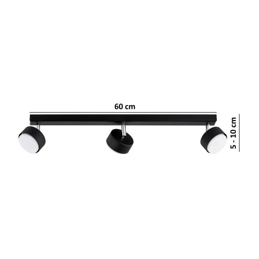 Brilagi - Spot LED RGB+CCT dimmable MONO 3xGX53/14W/230V 2700-6500K Wi-Fi Tuya noir