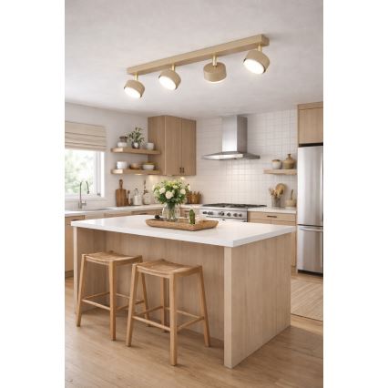 Brilagi - Spot LED RGB+CCT à intensité variable MONO 4xGX53/14W/230V 2700–6500K Wi‑Fi Tuya beige