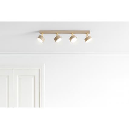 Brilagi - Spot LED RGB+CCT à intensité variable MONO 4xGX53/14W/230V 2700–6500K Wi‑Fi Tuya beige