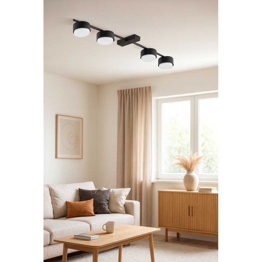 Brilagi - Spot LED RGB+CCT dimmable MONO 4xGX53/14W/230V 2700-6500K Wi-Fi Tuya noir