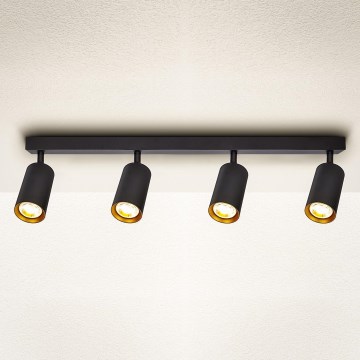 Brilagi - Spot LED RGBW à intensité variable SELE 4xGU10/6,5W/230V 2700-6500K noir/doré