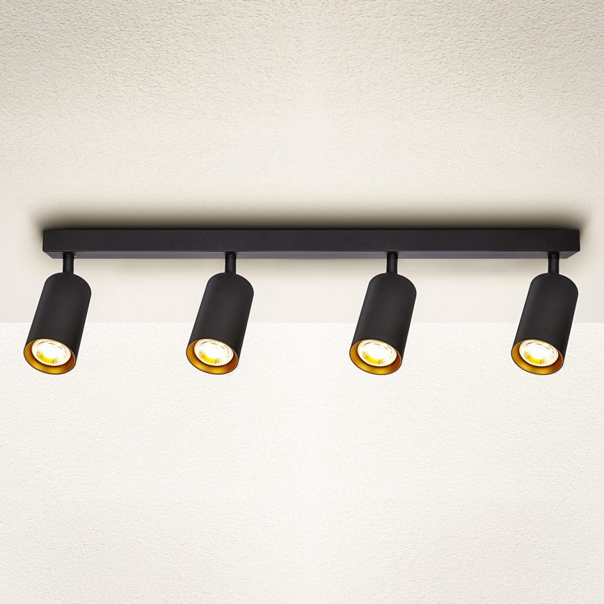 Brilagi - Spot LED RGBW à intensité variable SELE 4xGU10/6,5W/230V 2700-6500K noir/doré