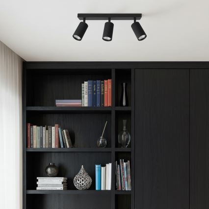 Brilagi - Spot LED RGBW dimmable SELE MODERN 3xGU10/4,8W/230V 3000K noir + télécommande