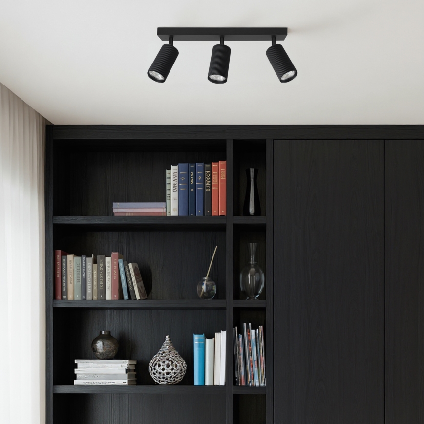 Brilagi - Spot LED RGBW dimmable SELE MODERN 3xGU10/4,8W/230V 3000K noir + télécommande