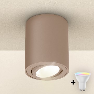 Brilagi - Spot LED RGBW dimmable MIA 1xGU10/30W/230V 2700-6500K Wi-Fi 100x80 mm beige