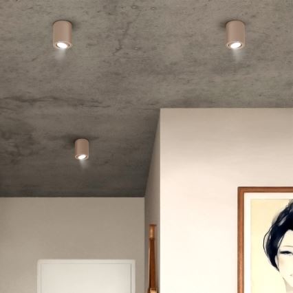 Brilagi - Spot LED RGBW dimmable MIA 1xGU10/4,8W/230V 3000K 100x80 mm beige + télécommande