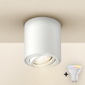 Brilagi - Spot LED RGBW dimmable MIA 1xGU10/4,8W/230V 3000K 84x80 mm blanc + télécommande