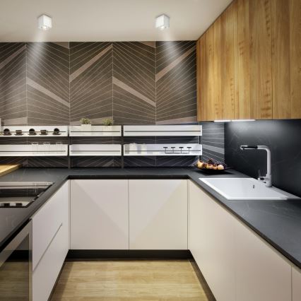 Brilagi - Spot encastrable LED RGBW dimmable MIA 1xGU10/6W/230V 3000K 84x80 mm blanc + télécommande