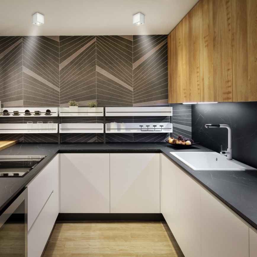 Brilagi - Spot encastrable LED RGBW dimmable MIA 1xGU10/6W/230V 3000K 84x80 mm blanc + télécommande