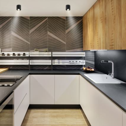 Brilagi - Spot encastrable LED RGBW dimmable MIA 1xGU10/6W/230V 3000K 84x80 mm noir + télécommande