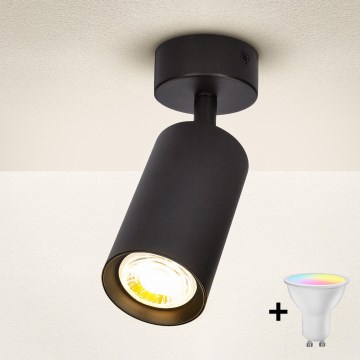 Brilagi - Spot LED RGBW dimmable SELE 1xGU10/4,8W/230V 3000K noir + télécommande
