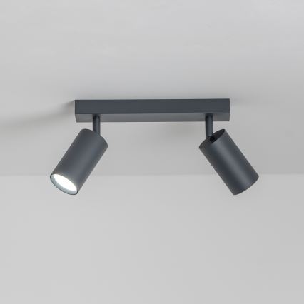 Brilagi - Spot LED RGBW dimmable SELE 2xGU10/4,8W/230V 3000K anthracite + télécommande