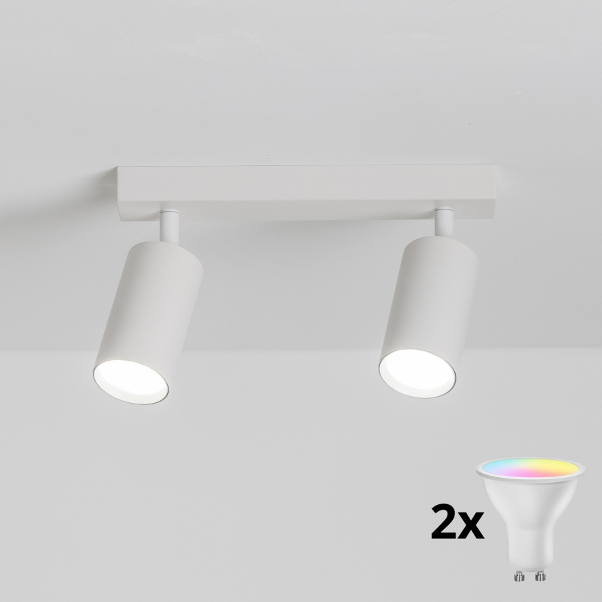 Brilagi - Spot LED RGBW dimmable SELE 2xGU10/6,5W/230V 2700-6500K blanc