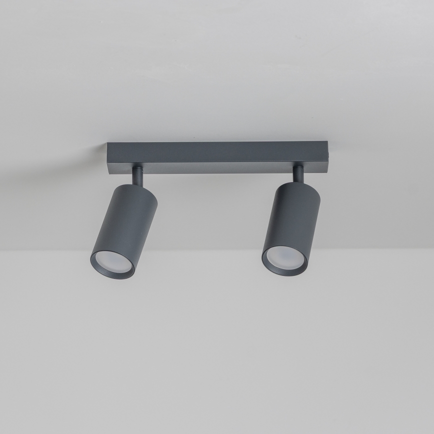 Brilagi - Spot LED RGBW dimmable SELE 2xGU10/6W/230V 3000K anthracite + télécommande