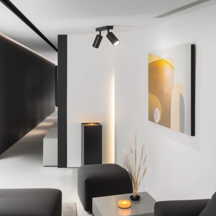 Brilagi - Spot LED RGBW dimmable SELE 2xGU10/6W/230V 3000K noir + télécommande