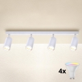 Brilagi - Spot LED RGBW dimmable SELE 4xGU10/4,8W/230V 3000K blanc + télécommande