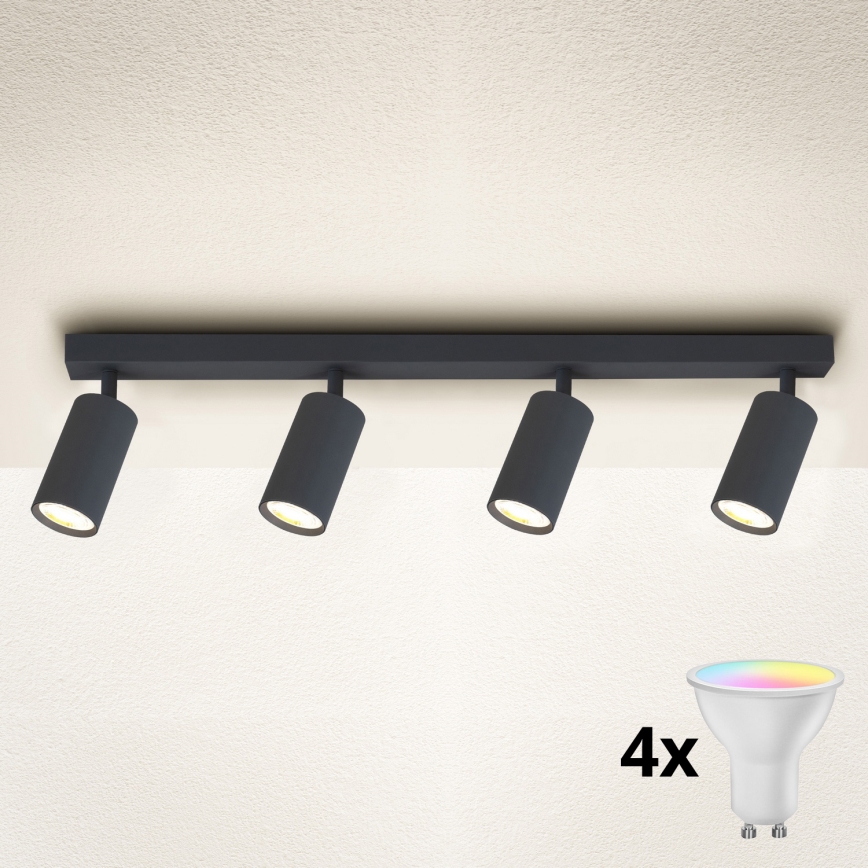 Brilagi - Spot LED RGBW dimmable SELE 4xGU10/6,5W/230V 2700-6500K anthracite