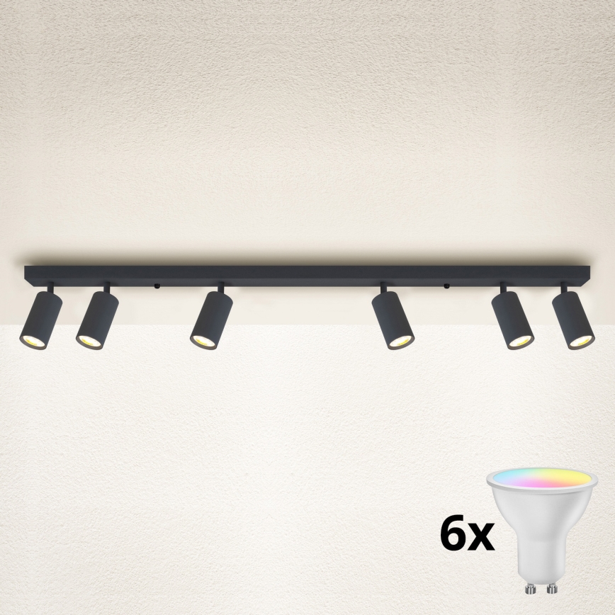 Brilagi - Spot LED RGBW dimmable SELE 6xGU10/6,5W/230V 2700-6500K anthracite