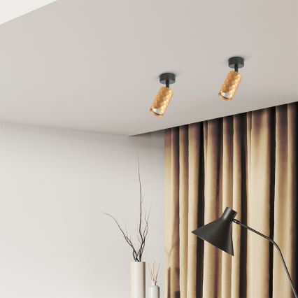 Brilagi - Spot LED RGBW à intensité réglable SELE DIAMANT 1xGU10/4,8W/230V doré + télécommande