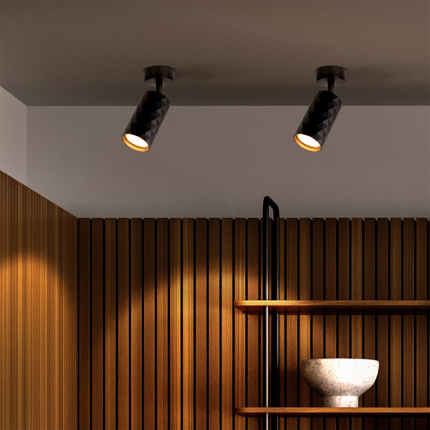 Brilagi - Spot LED RGBW dimmable SELE DIAMANT 1xGU10/6W/230V 3000K noir + télécommande