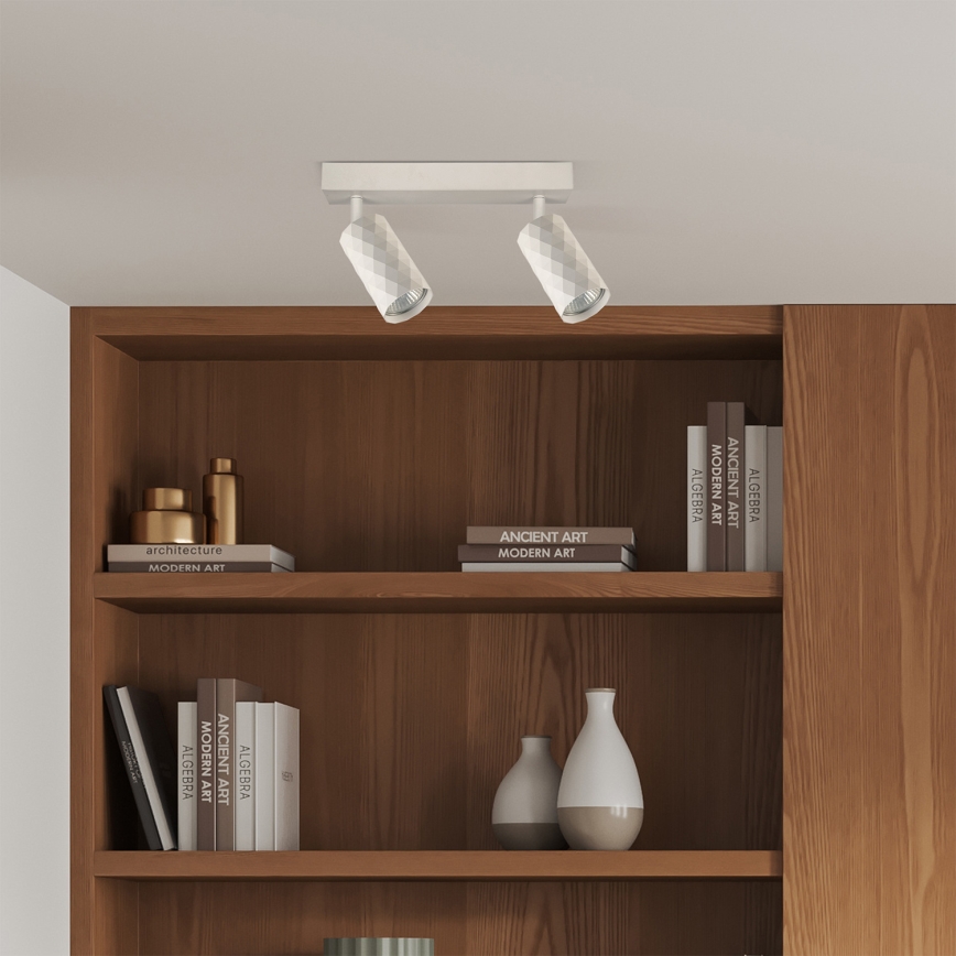 Brilagi - Spot LED RGBW dimmable SELE DIAMANT 2x GU10/4,8W/230V 3000K blanc + télécommande