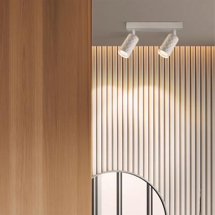 Brilagi - Spot LED RGBW dimmable SELE DIAMANT 2x GU10/4,8W/230V 3000K blanc + télécommande