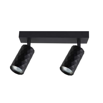 Brilagi - Spot LED RGBW dimmable SELE DIAMANT 2xGU10/4,8W/230V 3000K noir + télécommande