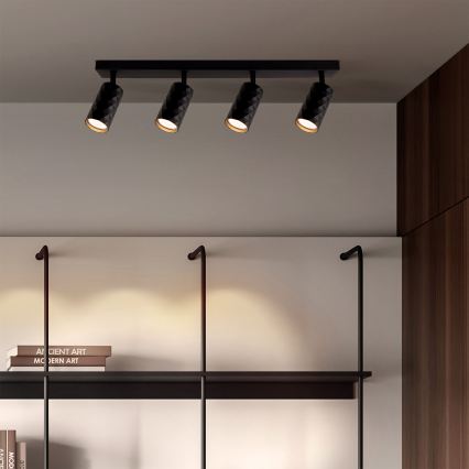 Brilagi - Spot LED RGBW à intensité variable SELE DIAMANT 4xGU10/6,5W/230V 2700-6500K Wi-Fi noir