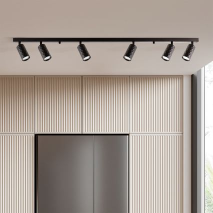 Brilagi - LED RGBW spot dimmable SELE DIAMANT 6xGU10/6,5W/230V 2700-6500K Wi-Fi noir