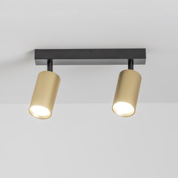 Brilagi - Spot LED RGBW dimmable SELE GOLDEN 2xGU10/6,5W/230V 2700-6500K noir/doré