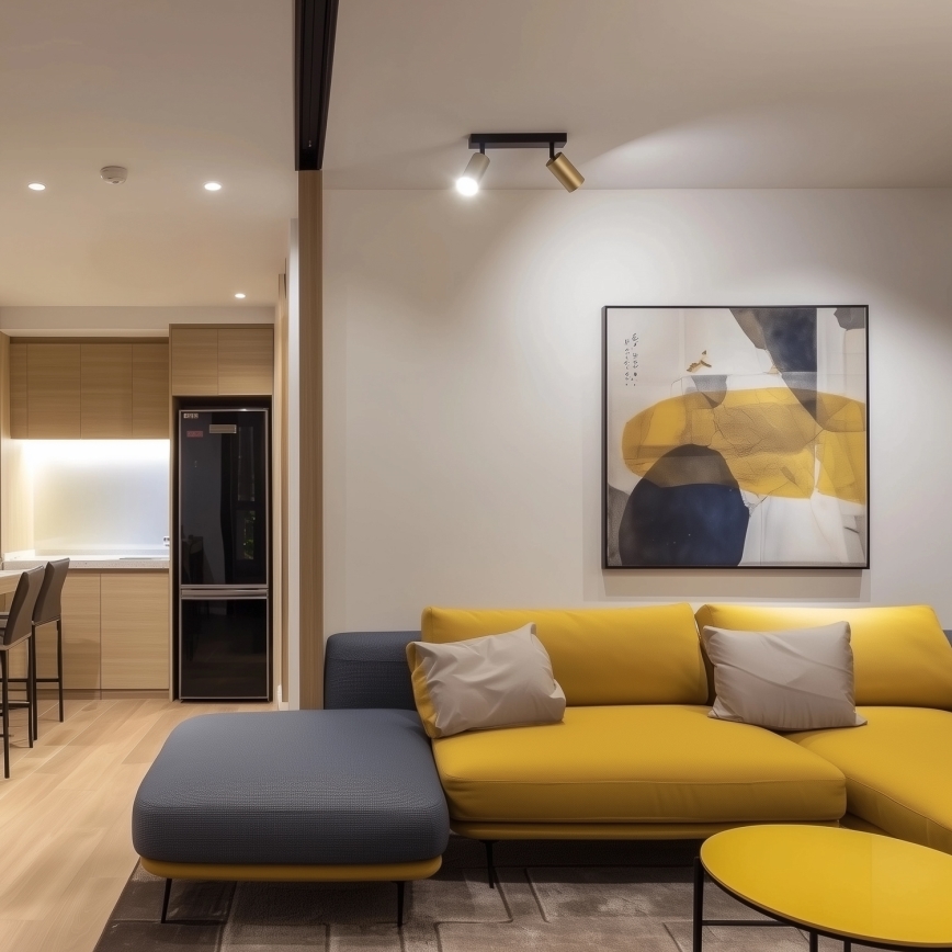 Brilagi - Spot LED RGBW dimmable SELE GOLDEN 2xGU10/6W/230V 3000K noir/doré + télécommande