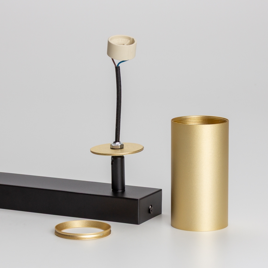 Brilagi - Spot LED RGBW dimmable SELE GOLDEN 2xGU10/6W/230V 3000K noir/doré + télécommande