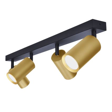 Brilagi - Spot LED RGBW dimmable SELE GOLDEN 4xGU10/6W/230V 3000K noir/doré + télécommande