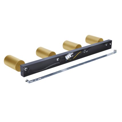 Brilagi - Spot LED RGBW dimmable SELE GOLDEN 4xGU10/6W/230V 3000K noir/doré + télécommande