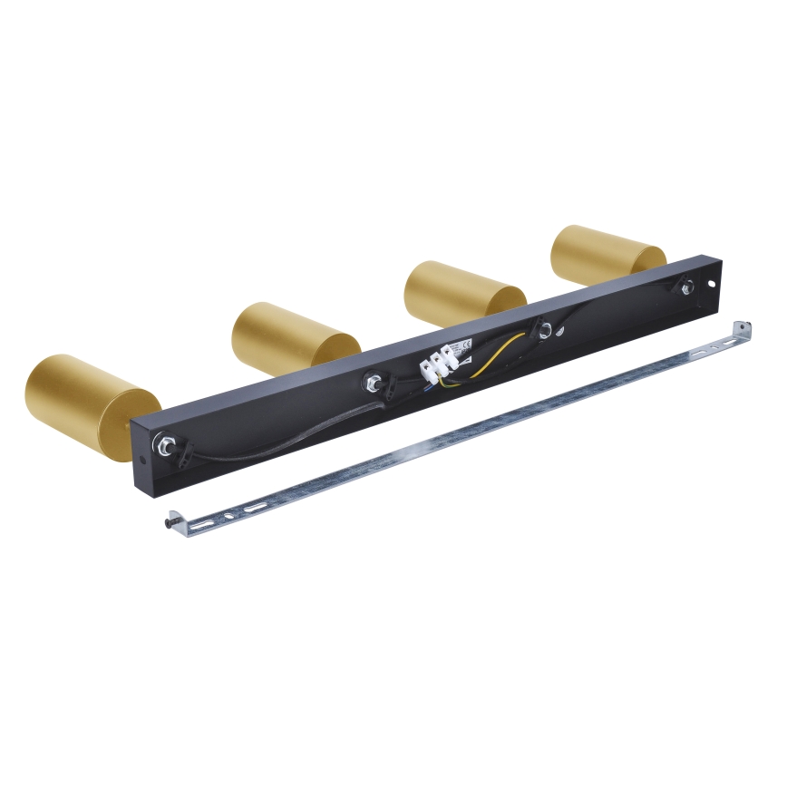 Brilagi - Spot LED RGBW dimmable SELE GOLDEN 4xGU10/6W/230V 3000K noir/doré + télécommande