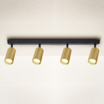Brilagi - Spot LED RGBW dimmable SELE GOLDEN 4xGU10/6,5W/230V 2700-6500K noir/doré