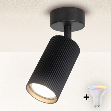 Brilagi - Spot LED RGBW dimmable SELE MODERN 1xGU10/4,8W/230V 3000K noir + télécommande