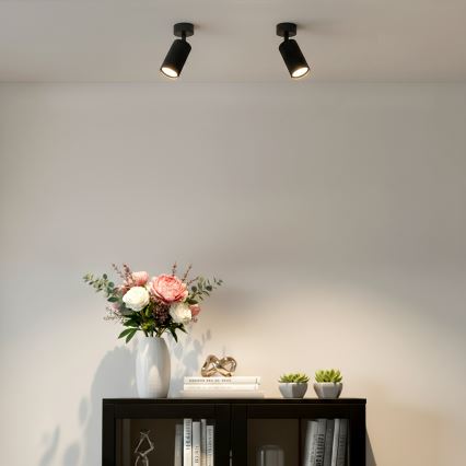 Brilagi - Spot LED RGBW dimmable SELE MODERN 1xGU10/4,8W/230V 3000K noir + télécommande