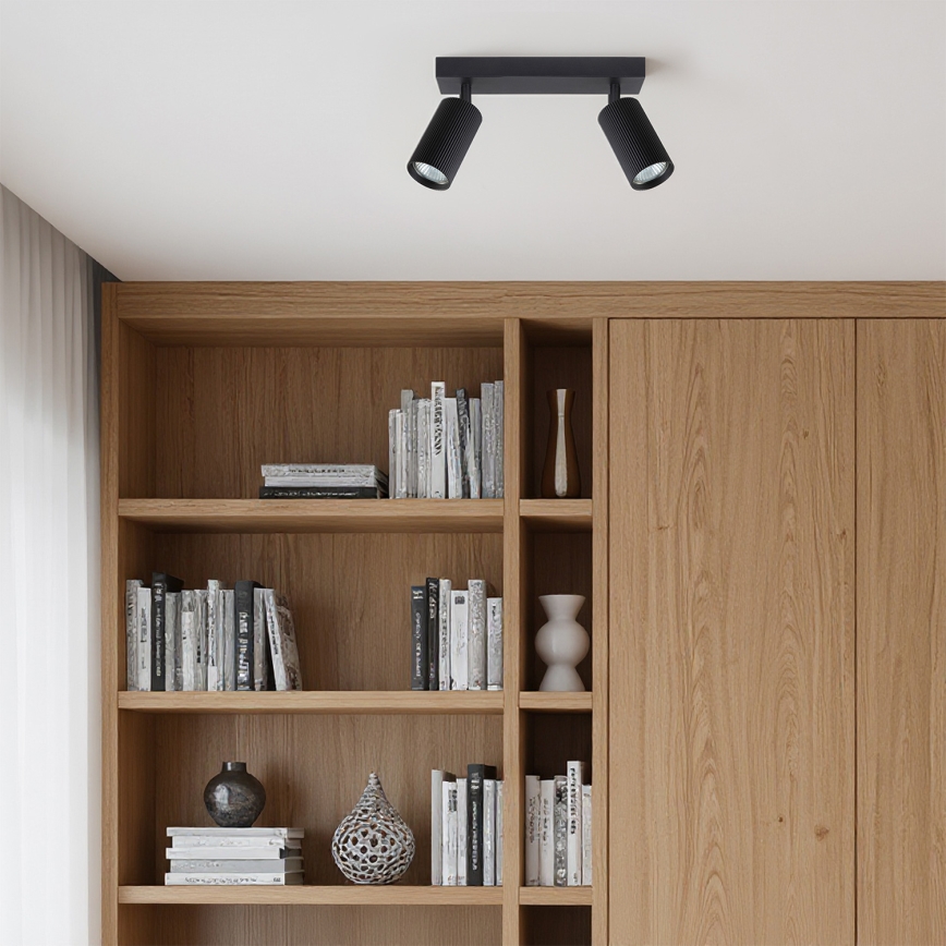 Brilagi - Spot LED RGBW dimmable SELE MODERN 2xGU10/4,8W/230V 3000K noir + télécommande