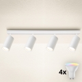 Brilagi - Spot LED RGBW dimmable SELE MODERN 4xGU10/6W/230V 3000K blanc + télécommande