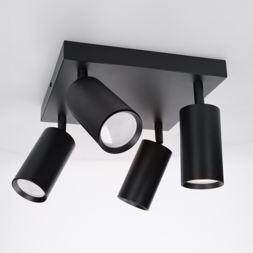 BRILAGI - LED RGBW Spot dimmable SELE SQUARE 4xGU10/6,5W/230V 2700-6500K noir