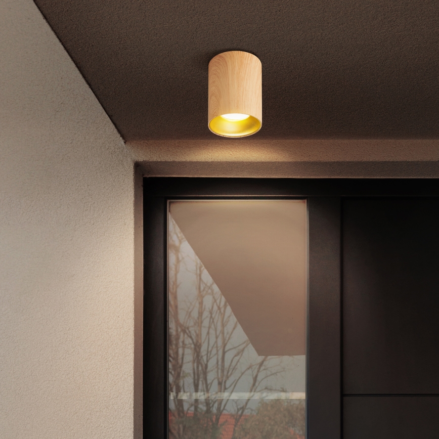 Brilagi - Spot LED RGBW dimmable TRINE 1xGU10/30W/230V 2700-6500K Wi-Fi décor chêne