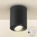 Brilagi - Spot LED RGBW encastrable dimmable MIA 1xGU10/4,8W/230V 3000K 100x80 mm noir + télécommande