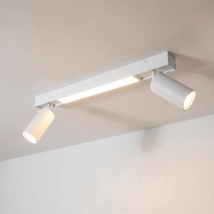 Brilagi - Spot LED SELE 2xGU10/30W/230V + LED/15W blanc