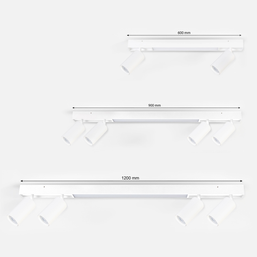 Brilagi - Spot LED SELE 2xGU10/30W/230V + LED/15W blanc