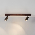 BRILAGI - Spot LED SELE 2xGU10/30W/230V + LED/15W noir/décor cerisier